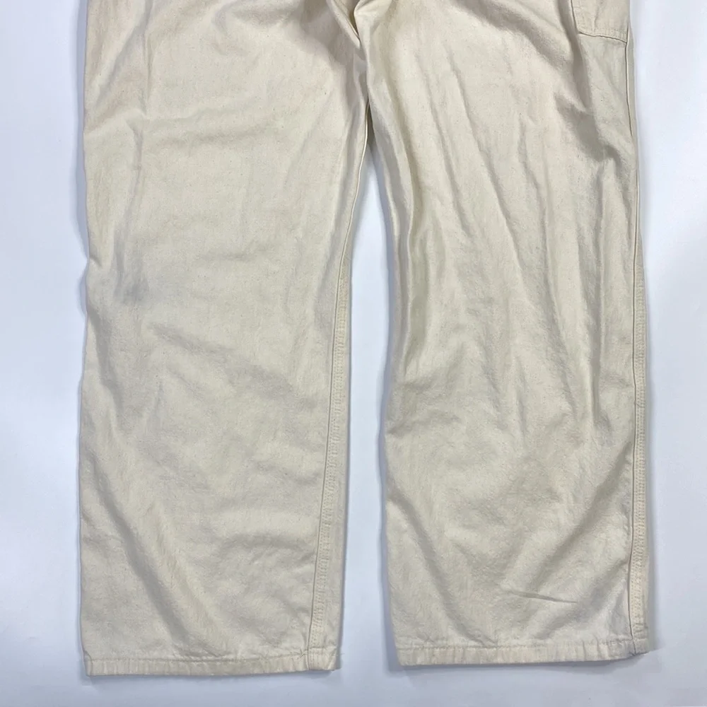 Vintage Big Smith White Cotton Carpenter Paint Pants 42x32